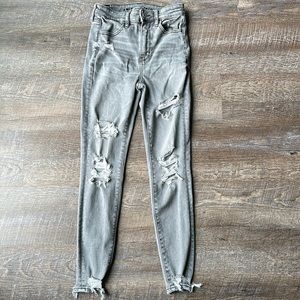 American Eagle Outfitters next level stretch super Hi-Rise Jegging size 2 short
